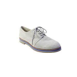 Two by Vince Camuto Mens Suede Round Toe Lace Up Dress Shoes Gray Size 10M